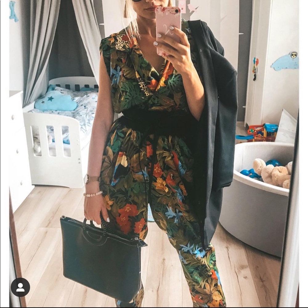 Zara Multicolor Floral Jumpsuit